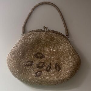 Vintage 1920s style beaded handbag,